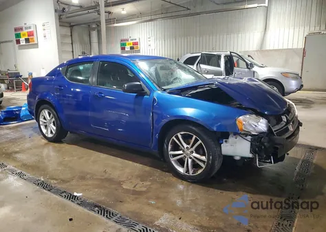 2013 Dodge Avenger Se из США, поврежденный, VIN 1C3CDZAB1DN710415